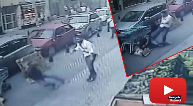 Kadıköy'de bıçaklı dehşet kamerada