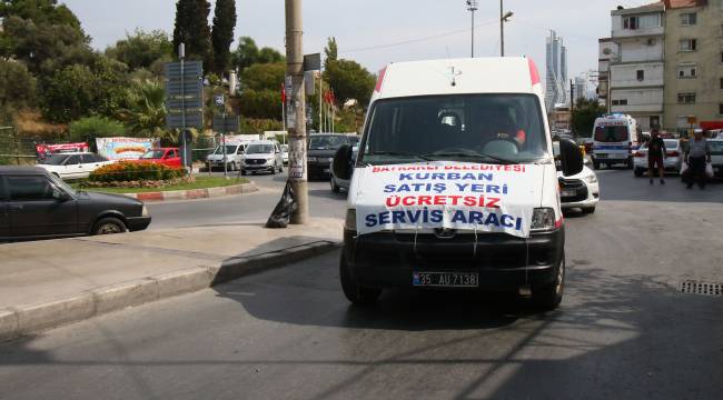 Kurban satış yerlerine ücretsiz servis