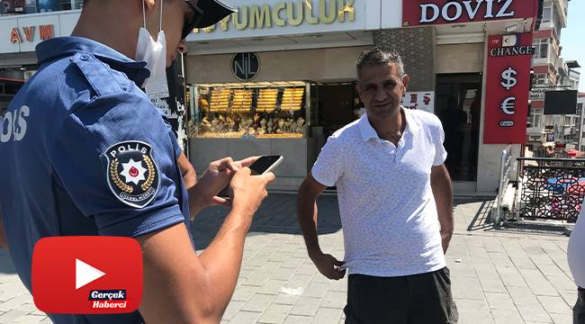 Maskesiz dışarı çıkan adamdan ikna için polise ilginç sözler