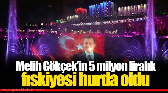 Melih Gökçek’in 5 milyon liralık  fıskiyesi hurda oldu