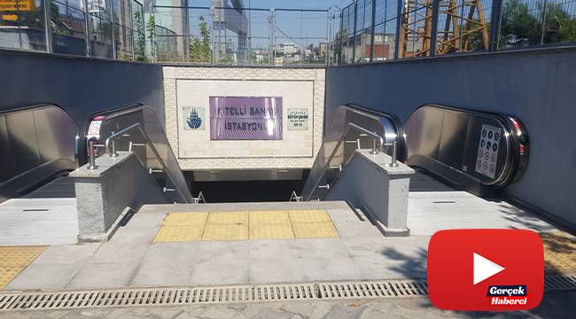 Metro istasyonu yürüyen merdivenine binen kadın, dehşeti yaşadı