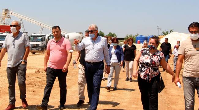 Ödemiş’te çevre dostu tesisin inşaatına teknik gezi