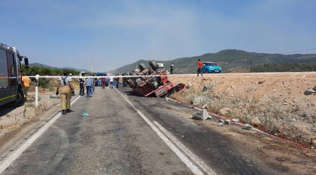 Orman yangınına giden ekip aracı kaza yaptı: 2 şehit, 2 yaralı