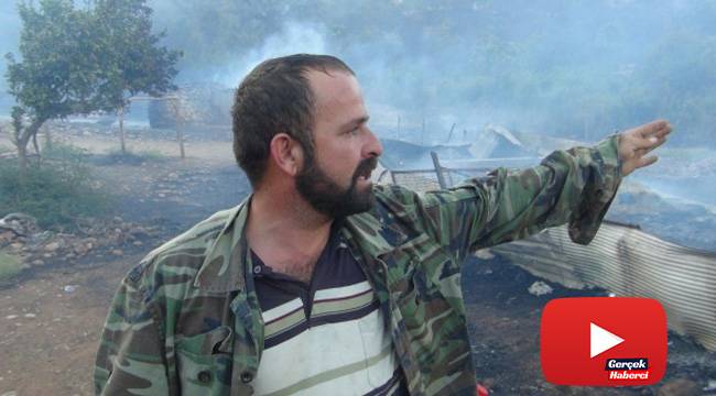Orman yangınında ağılları yanan vatandaş gözyaşlarına hakim olamadı
