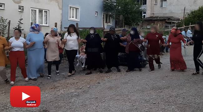 Sokak düğünü pandemi kurallarını alt üst etti