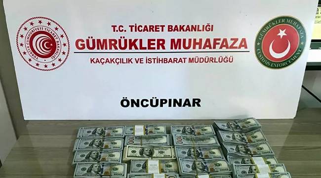 Suriye'ye kaçırılmak istenen 300 bin dolar ele geçirildi