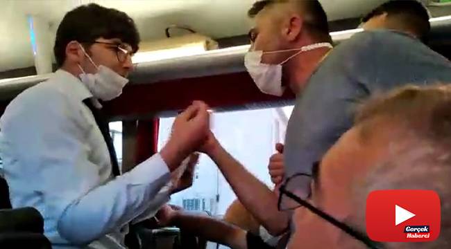Yolda tüm koltukları doldurmak isteyince otobüste isyan çıktı