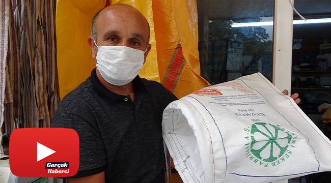 Atık çuvaldan üretilen fındık sepetleri, hasat zamanında rağbet görüyor