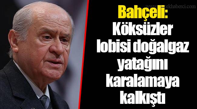 Bahçeli: Köksüzler lobisi doğalgaz yatağını karalamaya kalkıştı
