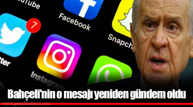 Bahçeli'nin o mesajı yeniden gündem oldu