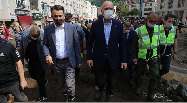 Bakan Pakdemirli: Giresun'daki selde ağustos ayı ortalamasının 1,5 misli bir günde yağdı