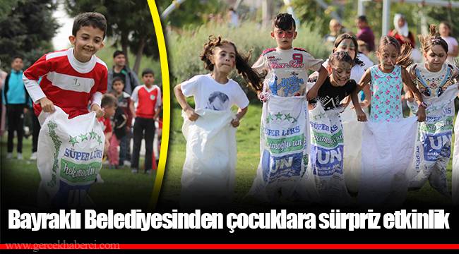 Bayraklı Belediyesinden çocuklara sürpriz etkinlik