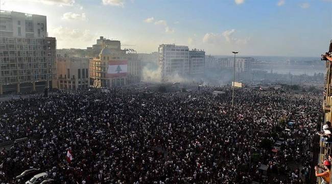 Beyrut'taki gösterilerin bilançosu: 1 ölü, 238 yaralı