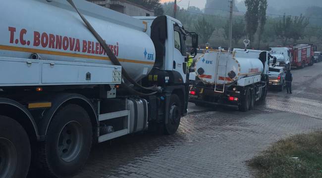 Bornova Belediyesi’nden Turgutlu’ya yangın desteği