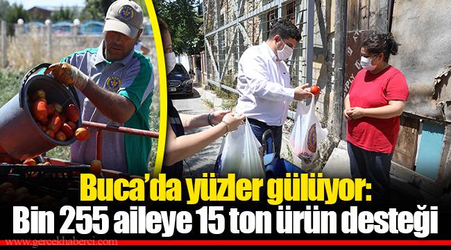 Buca’da yüzler gülüyor: Bin 255 aileye 15 ton ürün desteği