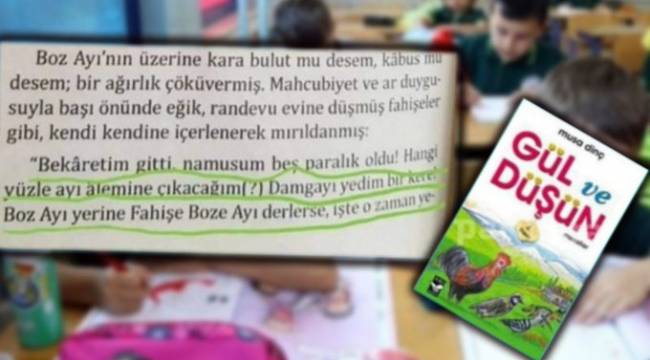 Çocuk kitabındaki skandal ifadeler: Öyle bir şey başına getireyim ki unutmasın; en iyici tecavüz! Namusunu beş paralık edeyim!