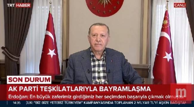 Erdoğan'ın canlı yayın kazası: Geri al geri al...