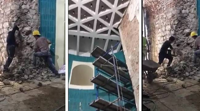 Galata Kulesi'ndeki restorasyon görüntülerinin ardından İBB harekete geçti: 'Suç niteliğinde'