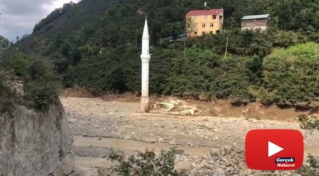 Giresun'da sel felaketini anlatan en ilginç kare