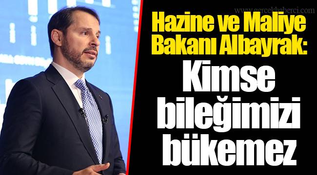 Hazine ve Maliye Bakanı Albayrak: Kimse bileğimizi bükemez