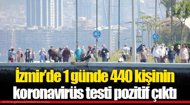 İzmir’de 1 günde 440 kişinin koronavirüs testi pozitif çıktı
