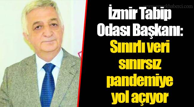 İzmir Tabip Odası Başkanı: Sınırlı veri sınırsız pandemiye yol açıyor