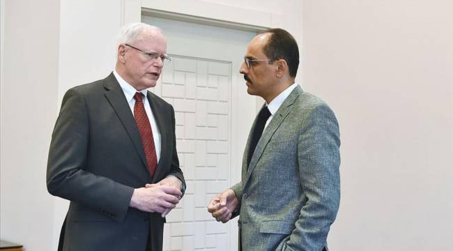 Kalın ve Jeffrey, Suriye gündemini görüştü: İdlib'de atışmasızlık ortamının muhâfaza edilmesinde Türkiye'nin kararlığı ifade edildi