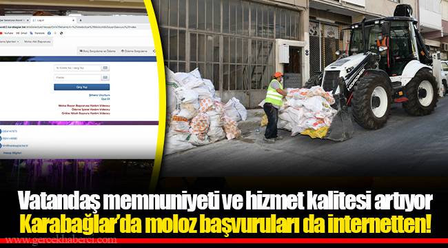 Karabağlar’da moloz başvuruları da internetten!
