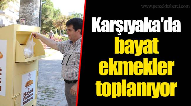 Karşıyaka'da bayat ekmekler toplanıyor