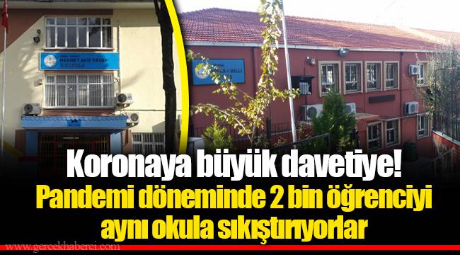Pandemi döneminde yaklaşık 2 bin öğrenci aynı okulda eğitim görecek