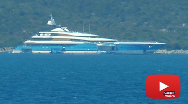 Rus milyarderin mavi sarayı Bodrum’a demir attı