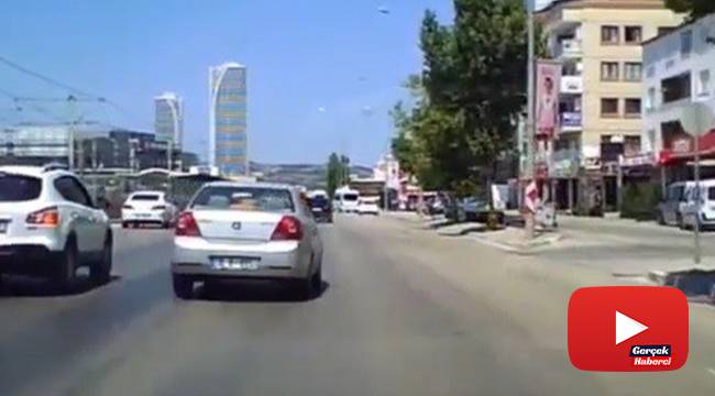 Trafikte makasa ağır ceza... O anlar kamerada
