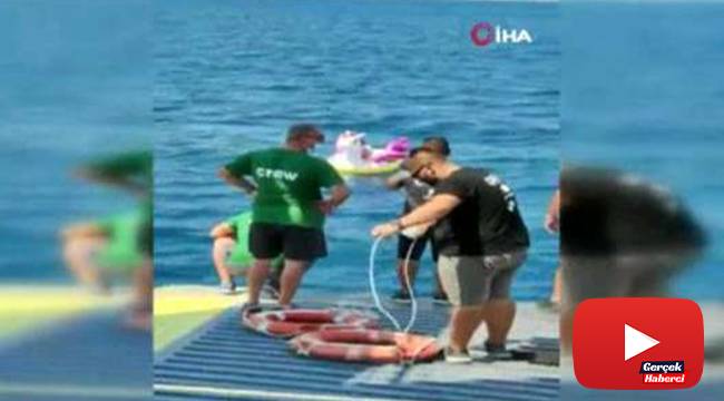 Yunanistan'da akıntıya kapılan küçük kız bölgeden geçen feribot tarafından kurtarıldı