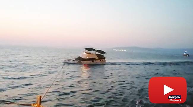 Yunanlıların ateş açtığı teknenin batışının görüntüleri ortaya çıktı
