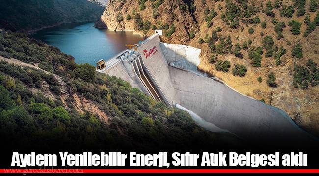 Aydem Yenilebilir Enerji, Sıfır Atık Belgesi aldı