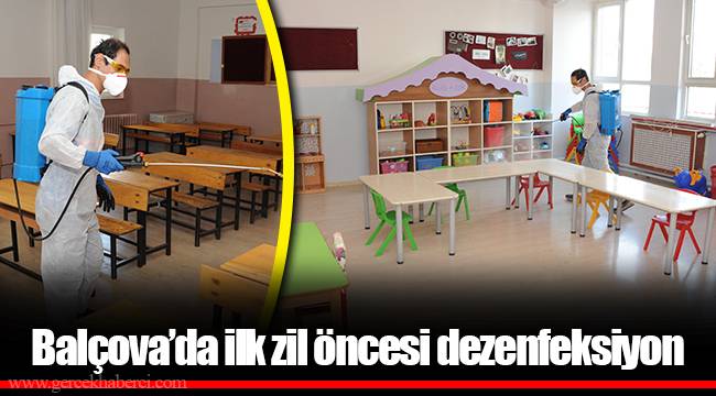Balçova’da ilk zil öncesi dezenfeksiyon