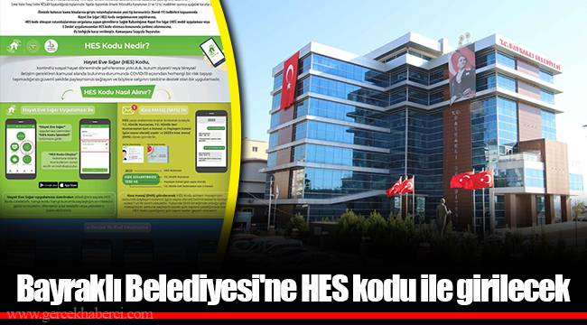 Bayraklı Belediyesi'ne HES kodu ile girilecek