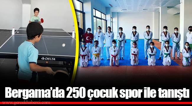 Bergama’da 250 çocuk spor ile tanıştı