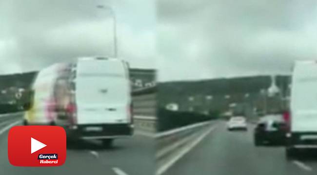 Beykoz'da trafikte araçların tehlikeli hareketleri kameralara yansıdı