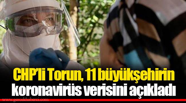 CHP’li Torun, 11 büyükşehirin koronavirüs verisini açıkladı