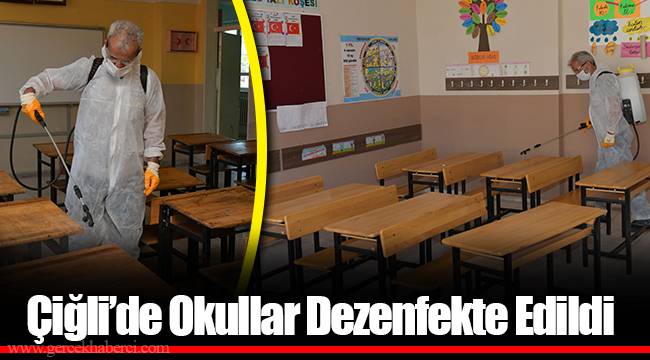 Çiğli’de Okullar Dezenfekte Edildi
