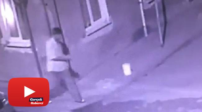 Damat kayınvalidesinin evini yakarken kameraya yakalandı