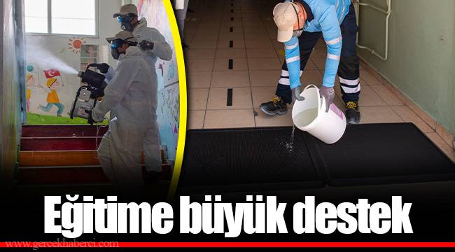 Eğitime büyük destek
