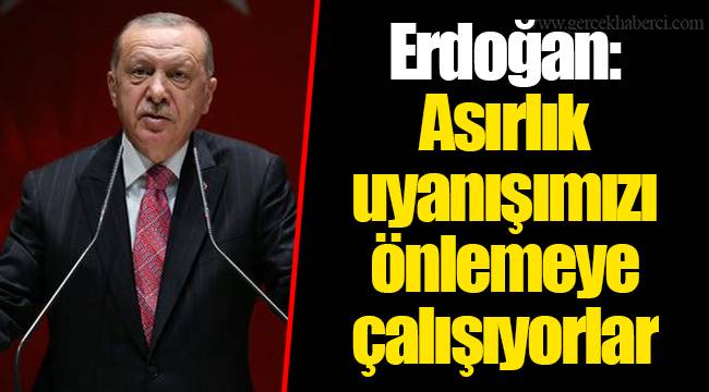 Erdoğan: Asırlık uyanışımızı önlemeye çalışıyorlarCumhurbaşkanı ve AKP Genel Başkanı Recep Tayyip Erdoğan, Kuzey Marmara Otoyolu'nun açılışında konuşuyor.