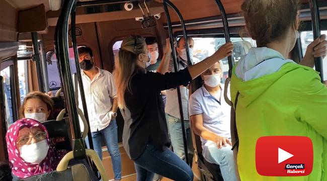 Fazla ve ayakta yolcuyla ara sokaktan kaçan minibüs sürücülerine ceza