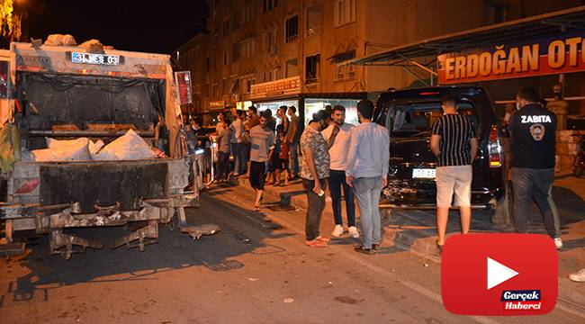 Freni boşalan kamyon 8 otomobile çarptı