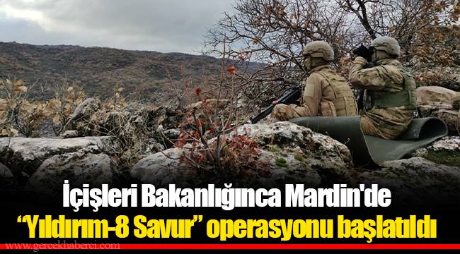 İçişleri Bakanlığınca Mardin'de “Yıldırım-8 Savur” operasyonu başlatıldı