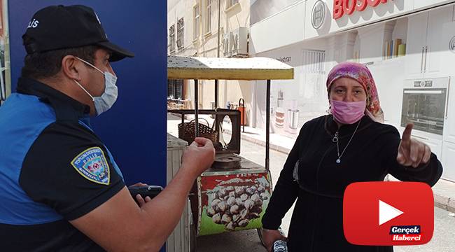 İkinci kez maske kuralını ihlal eden kadından polise pişkin sözler