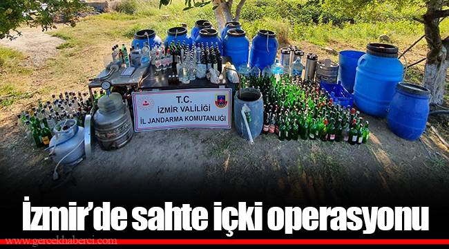 İzmir’de sahte içki operasyonu