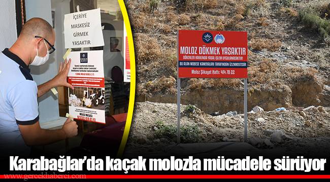 Karabağlar’da kaçak molozla mücadele sürüyor